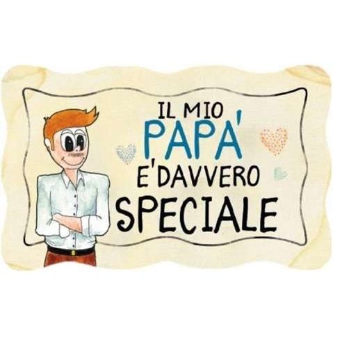 TARGA LEGNO "PAPA' SPECIALE"