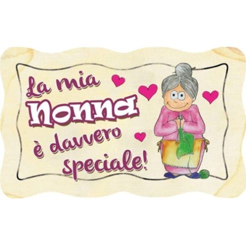 TARGA LEGNO "NONNA SPECIALE"