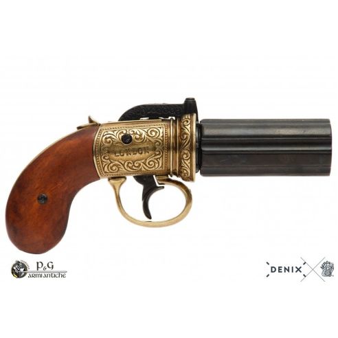 IMITAZIONE PISTOLA INGLESE 1840 ORO