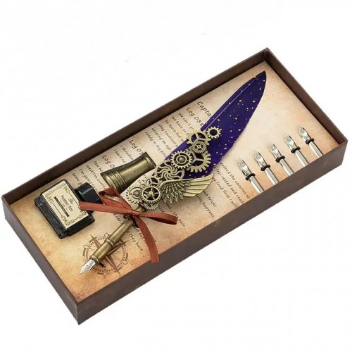 PENNA STILOGRAFICA SET - PURPLE