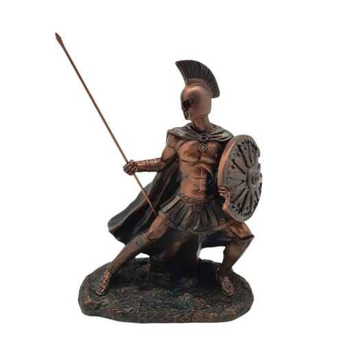 Statuina Hector in Resina colore bronzo antico 16 cm